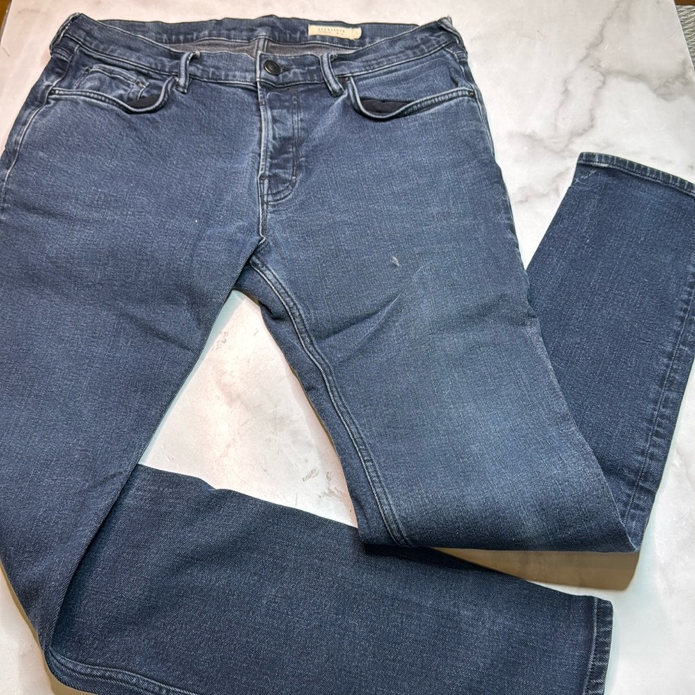 All Saints Cigarette Skinny Fit Stretch Denim Jeans
